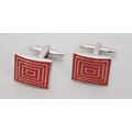 Cufflinks/Button Covers: Professional Design: Squares